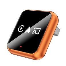호환용 3 In1 무선 Carplay 어댑터 미러 링크는 Android USB 동글과 호환됩니다. Android Auto Smart Carplay 유선 Carplay to, 주황색, 1MB