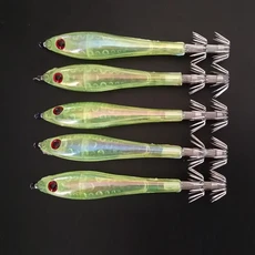 Balleo 오징어 지그 헤드 소프트 루어 문어 워블러 낚시 태클 잉어 낚시 플라이 낚시 크랭크 베이트 10cm6.2 로트 당 5 개, 04 04