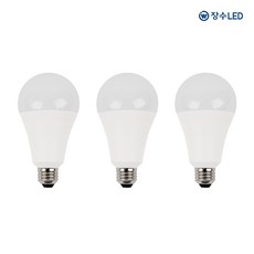 장수램프 멜리빙 LED 전구 벌브 10W 화이트, 전구색, 3개