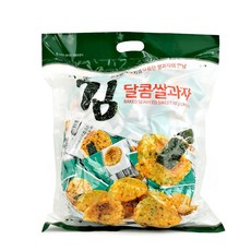 달콤 구운김 쌀과자 900g 대용량 개별포장 간식24m0221, 1