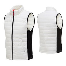 마스터베어 플레이어웜 V8 남성 경량패딩 풀집업 골프조끼 MBW1038