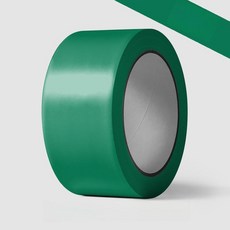 제이 안전선 마스킹테이프 스티커 경고테이프 방수테이프 인테리어 공사현장, 4.8cm 롤 그린, 1개