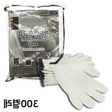 실속 GUARDMAN 고급 면장갑 40g (300개입) 포대포장 목장갑 작업 안전장갑 알뜰, 상세페이지 참조, 1개