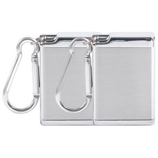 셀링랩 휴대용 재떨이 대형, 실버, 2개