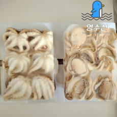 냉동 주꾸미 손질 주꾸미 대용량 6미 80/100, 2박스, 2.16kg
