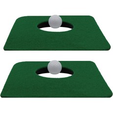 실내용 매트를 위한 업스트리트 골프 퍼팅 미니 세트 - 매트 2개와 트레이닝 볼 2개 포함