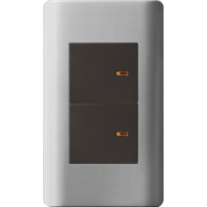 【巨宇電機】施耐德 ZENcelo純平系列雙切開關(附安裝平整壓片) - 簡約設計 輕鬆控制多迴路燈光, 1個