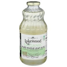 레이크우드 유기농 알로에 베라 잎 주스 946ml (1개 묶음) Lakewood Organic Aloe Vera Leaf Juice 32 Fl Oz (Pack of 1), 1개
