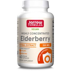 Jarrow FORMULAS 賈羅公式 接骨木漿果15:1萃取素食膠囊, 1組, 60顆