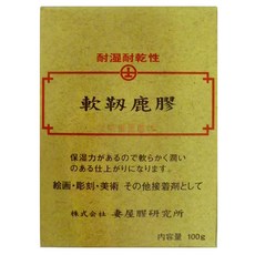 【汶采】軟韌鹿膠，適用於繪畫、雕刻，美術專用黏著劑，保濕力強，100g, 1個