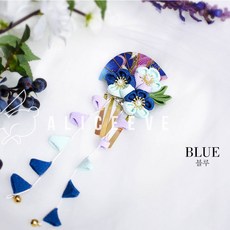 일본풍 기모노 유카타 머리장식 전통 한복 악세사리 꽃 비녀 뒤꽂이 배씨댕기 스타일 머리핀 공연용 코스프레 장식