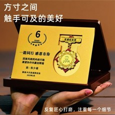 客製化創意獎牌：退休紀念、員工表揚、周年紀念金屬獎章訂製, 經典款勛章5號-,更多款式咨詢客服【免費設計/量大可優】