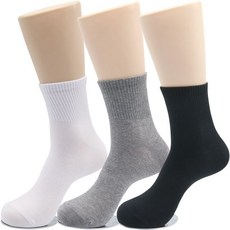 남성 슬레진저 무지 중목 양말 10켤레