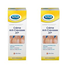 숄 크렘 안티-크레바스 K+ 리페어링 발뒤꿈치 풋크림 120ml 2개 Scholl Creme Anti-Crevasses K+, 1개입
