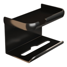 浴室衛生紙架, 黑色, 1個