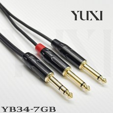 雙併 Y型線 6.3mm TRS 轉 雙6.3mm TS TRS 轉 TS 立體轉單音 一對二 一轉二 大轉小 小轉大, 1個, 6.3TRS直頭 轉 6.3TS直頭,總長度50公分 含雙邊頭 單條