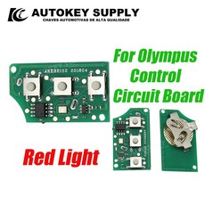 Autokeysupply AKBPCP079 제어 OLI/ 올림푸스를 위한 완전한 자동차 키 001 파란색 빨간색 빛, 04 Red Light, 04 15PCS