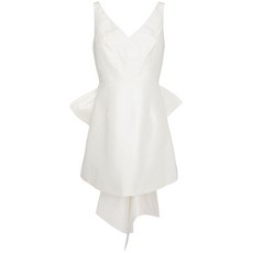 사친앤바비 로지 보우 디테일 미니 드레스