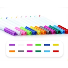 12 Pcs 수용성 액체 분필 비 먼지 분필 지울 수있는 분필 드로잉 펜 블랙 보드 화이트 보드 유리 타일, 01 12 Colors