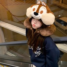 장거리 여행용 다람쥐 캐릭터 U자형 목 베개 비행기 기내용 필수템 추천, [02] 레드 코 다람쥐