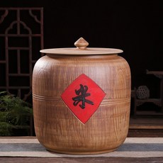 台灣發貨 統編 米桶 裝米桶 儲米桶 米缸 米罐 米箱 面桶 飼料桶 密封罐陶瓷米桶米缸家用密封帶蓋裝防潮防蟲缸儲, 米字圓筒型10斤裝送密封圈燙金墊, 1個