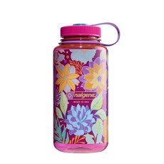 Nalgene 戶外印花水壺 美國製造, 花卉, 1個, 1000ml