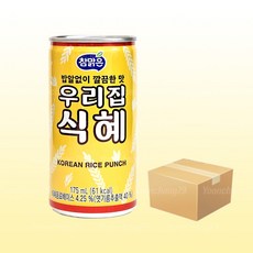 대일 참맑은 우리집 식혜 175ml x 30캔(1박스) / 밥알없는 전통음료, 30개