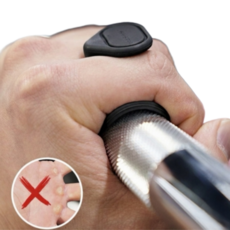 실리콘 헬스 스트랩 그립, 1세트, 블랙