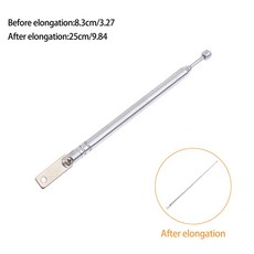 FM 라디오 리모컨 공중 내부 56MM 텔레스코픽 5 핀 커넥터 M2.5 안테나 섹션, [02] B