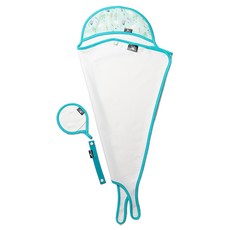 프랜대디 먼지없는 대나무 신생아 유아 아기 목욕타올 수건 목욕앞치마 85x85cm특대형, 6)민트백조, 1개