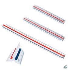 더캔바 우찌다 삼각 스케일 10cm 10개입 사무용자