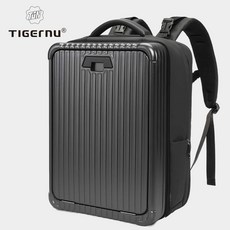 TIGERNU硬殼後背包 時尚有型 多層收納 防水耐磨 TSA海關鎖