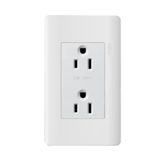 Schneider ZENcelo 雙插座(附接地極)_古銅棕, 1個, 經典白