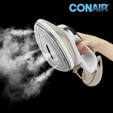 콘에어 터보 스팀 열판 415개 LED스마트센서 2in1 듀얼 다리미 GSI308K, 화이트