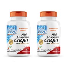 Doctor's BEST 高吸收輔酶Q10植物軟膠囊, 90顆, 2罐