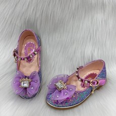 탈렌트키즈 (모다시흥)탈렌트클로젯 공주구두 진주스트랩글리터구두_SH