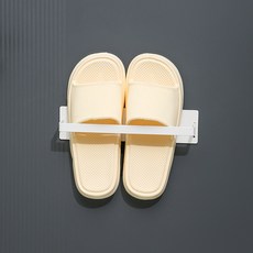 入戶門後磁吸拖鞋架防盜門鐵門磁鐵鞋架壁掛門後磁吸鞋架收納神器, 1個, 鞋架白色-短款:如圖