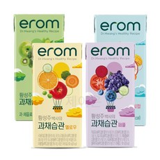 이롬 황성주박사의 과채습관 옐로우 그린 퍼플 트로피컬 190ml 16팩 x 4, 64개