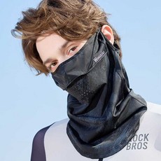 王子路路防曬面罩男款夏季戶外騎行釣魚護頸防紫外線遮陽脖套冰絲, 黑色, 1個