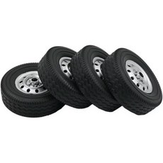 WPL D12 110 RC 오프로드 타이어 버기 트럭 자동차 업그레이드 부품 교체 액세서리 4개 세트 고무 휠