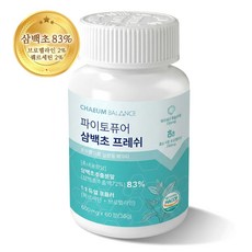 채움밸런스 삼백초 추출물 퀘르세틴 브로멜라인 맥문동 식약청인증 HACCP인증 파이토퓨어 프레쉬 국산 고함량, 1개, 60정
