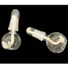手工磨砂玻璃酒精燈 25ml 附燈芯, 1個