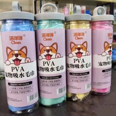 寵物快乾吸水毛巾 大號狗狗貓咪洗澡專用浴巾 不黏毛仿鹿皮巾 多功能 狗狗貓咪洗澡擦乾神器 狗狗貓咪仿鹿皮浴巾, 1個, 66*43cm桶裝吸水毛巾【一條】
