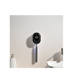 單人牙 毒楊維烘乾電動 牙刷架收納牙刷 消毒牙刷 刷消毒器牙刷架 免打孔紫外線消, 黑色