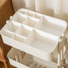 [SET A] 이케아 트롤리 NEW 대형 맞춤 수납함, A, 화이트