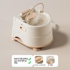 소르베어 누워서머리감기 머리감기 머리감기기 접이식, 1단계 헤어 트리트먼트 세척기 웜 애프리콧, 1개, 1L