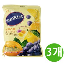 [3개 묶음할인]썬키스트 캔디 317g DSJA-184031 사무 간식 껌 쿠키 사탕 오피스 카라멜 탕비실, 3개