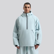 GSOU SNOW 小眾設計滑雪服 連帽套頭寬鬆 單板雙板防風防水透氣 情侶專業美式滑雪服 男女上衣外套