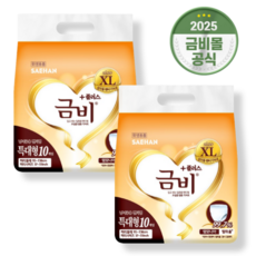 금비 골드 팬티형 특대형 성인용기저귀, 10개입, 2개