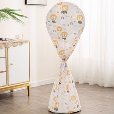 먼지 방지 편리한 선풍기 보관 덮개 커버 정리 용품 hun*41968vl, 03.핑크플라워
